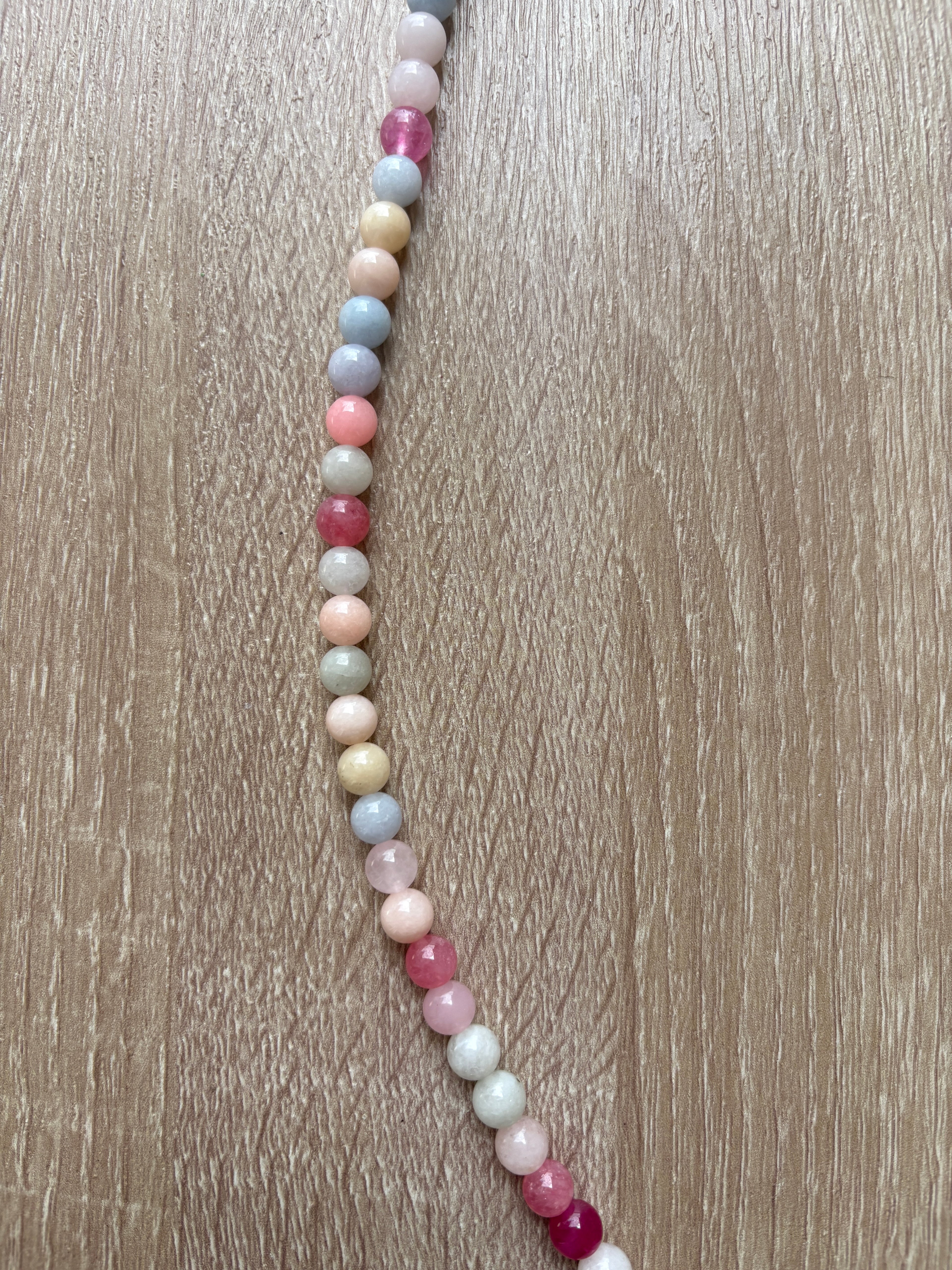 Collana sfere pastello