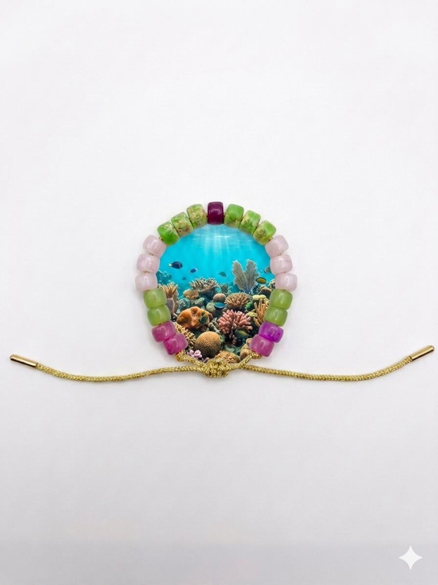 Bracciale beads colorati