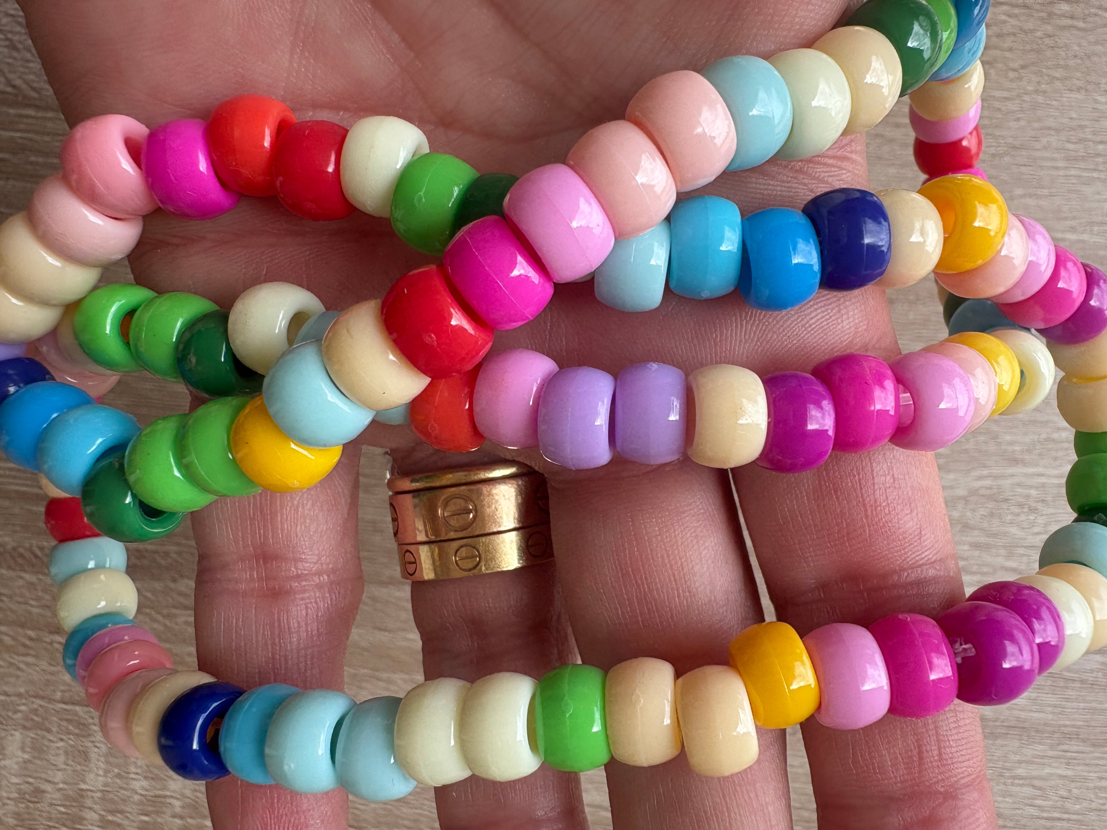 Collana beads perline multicolor