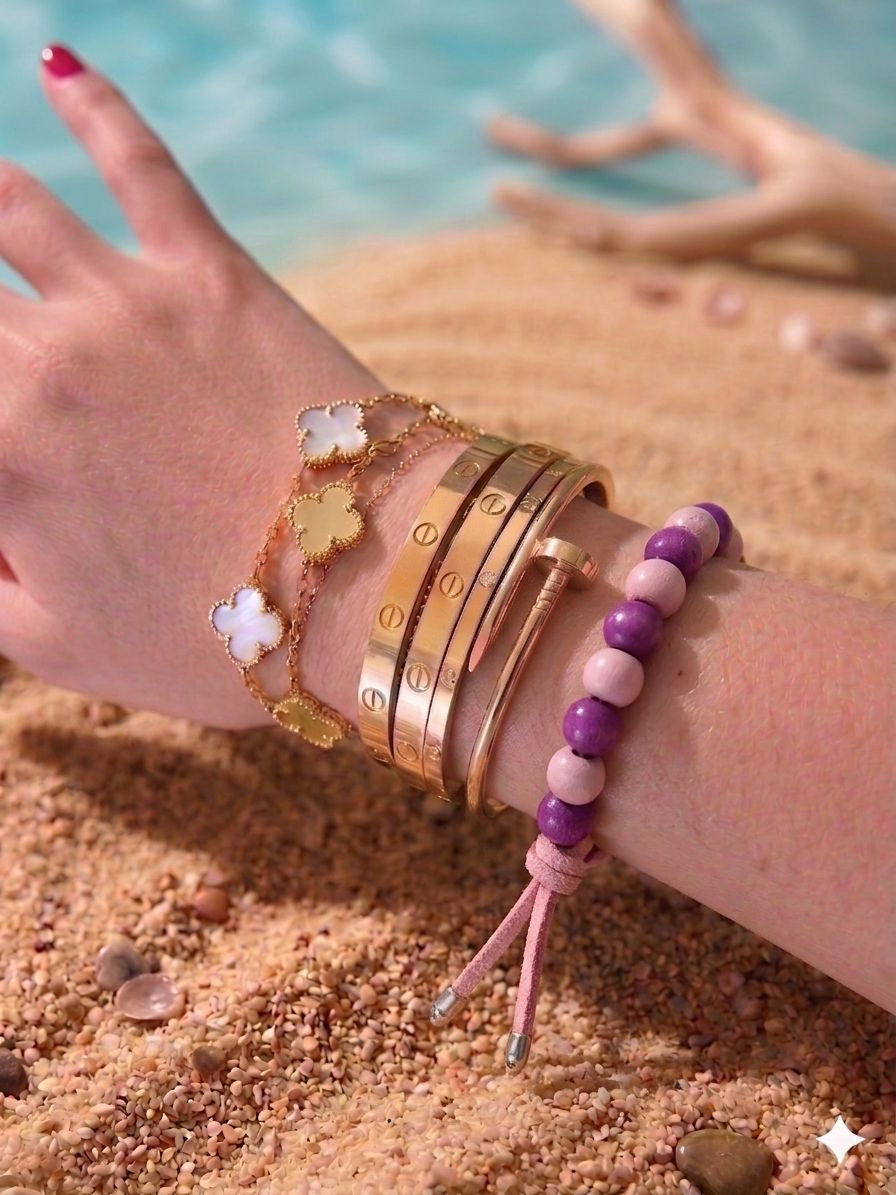 Bracciale sfere in legno