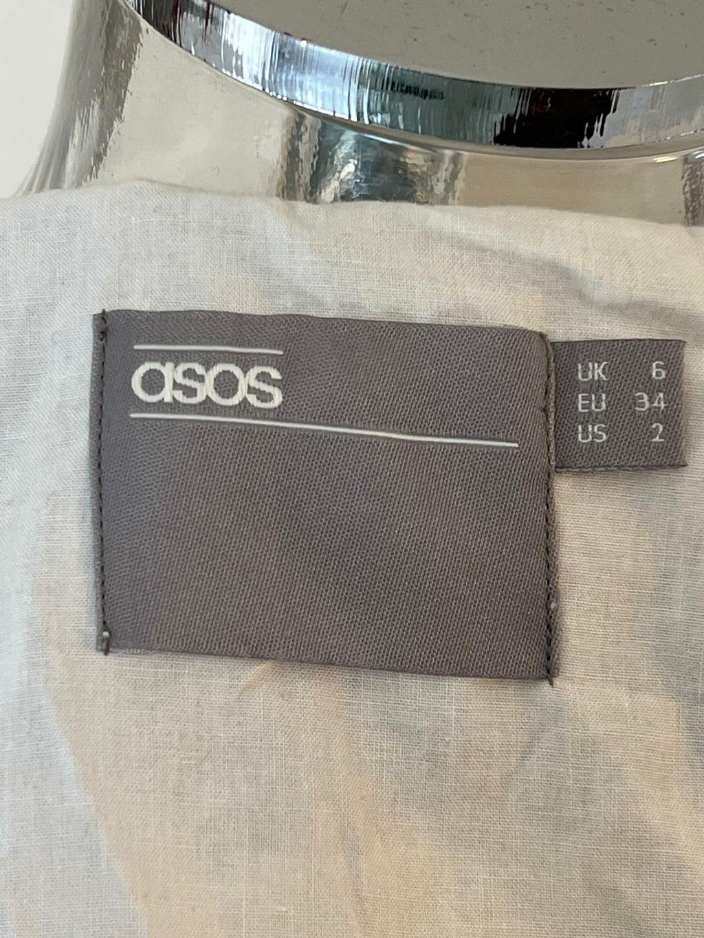 Asos giacca pelle ricamata a mano