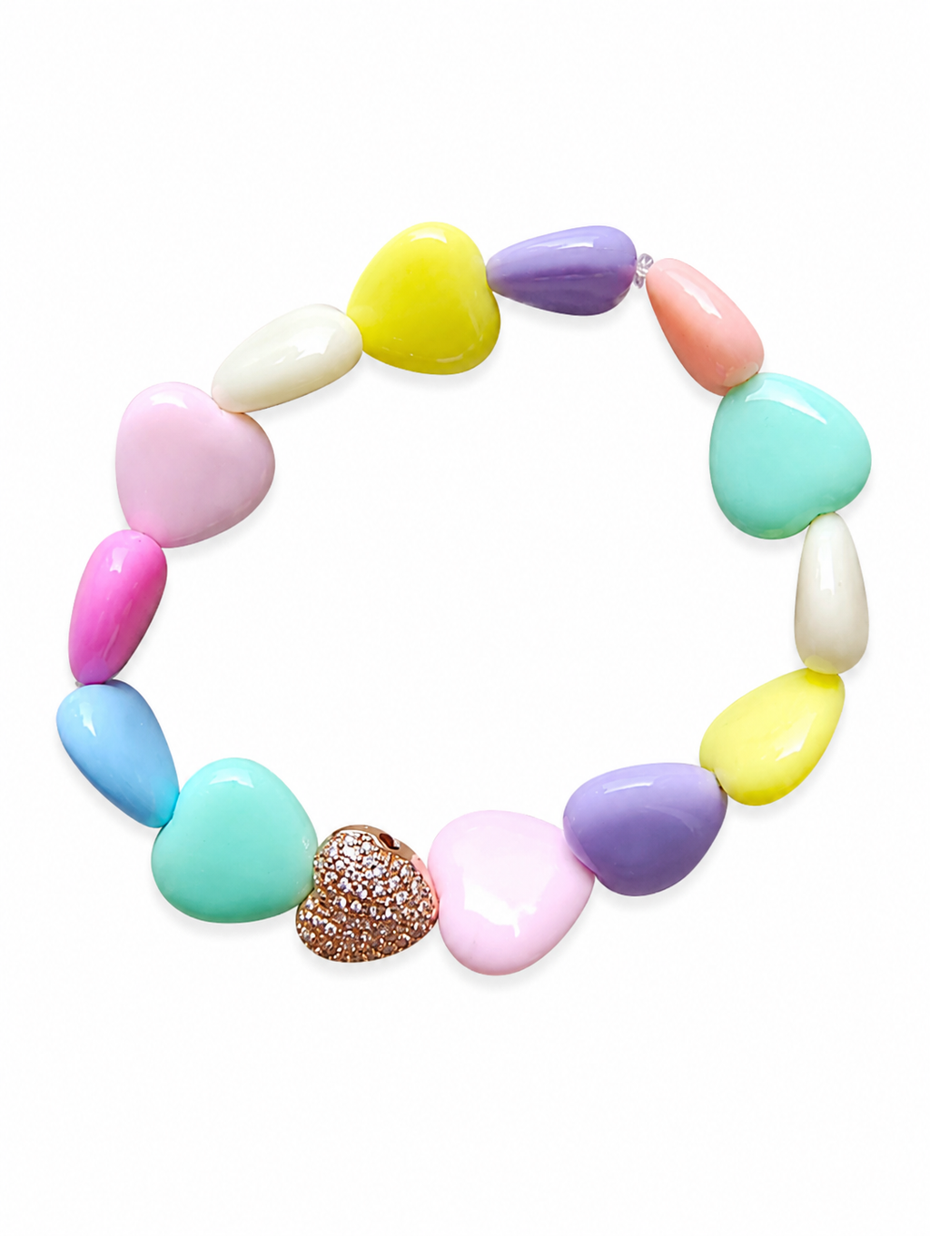 Bracciale cuori resina limited edition