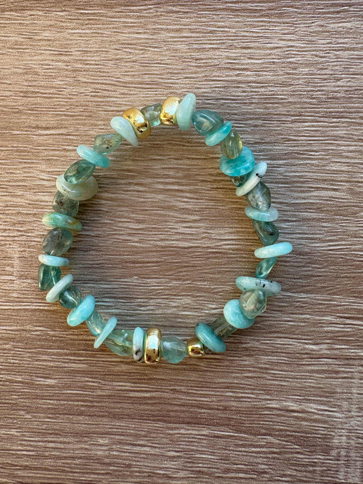 Bracciale rondelle amazonite