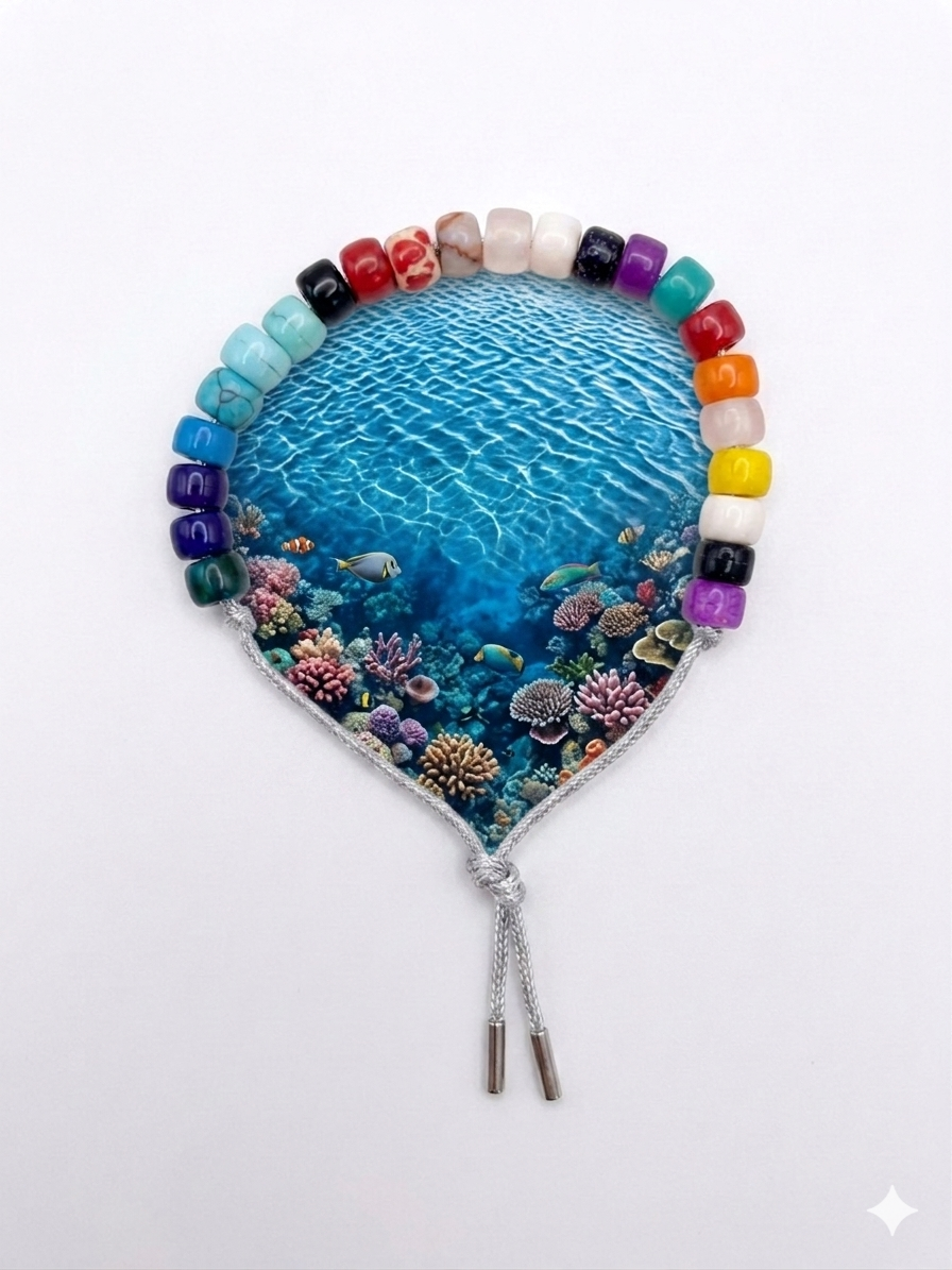 Bracciale beads colorati