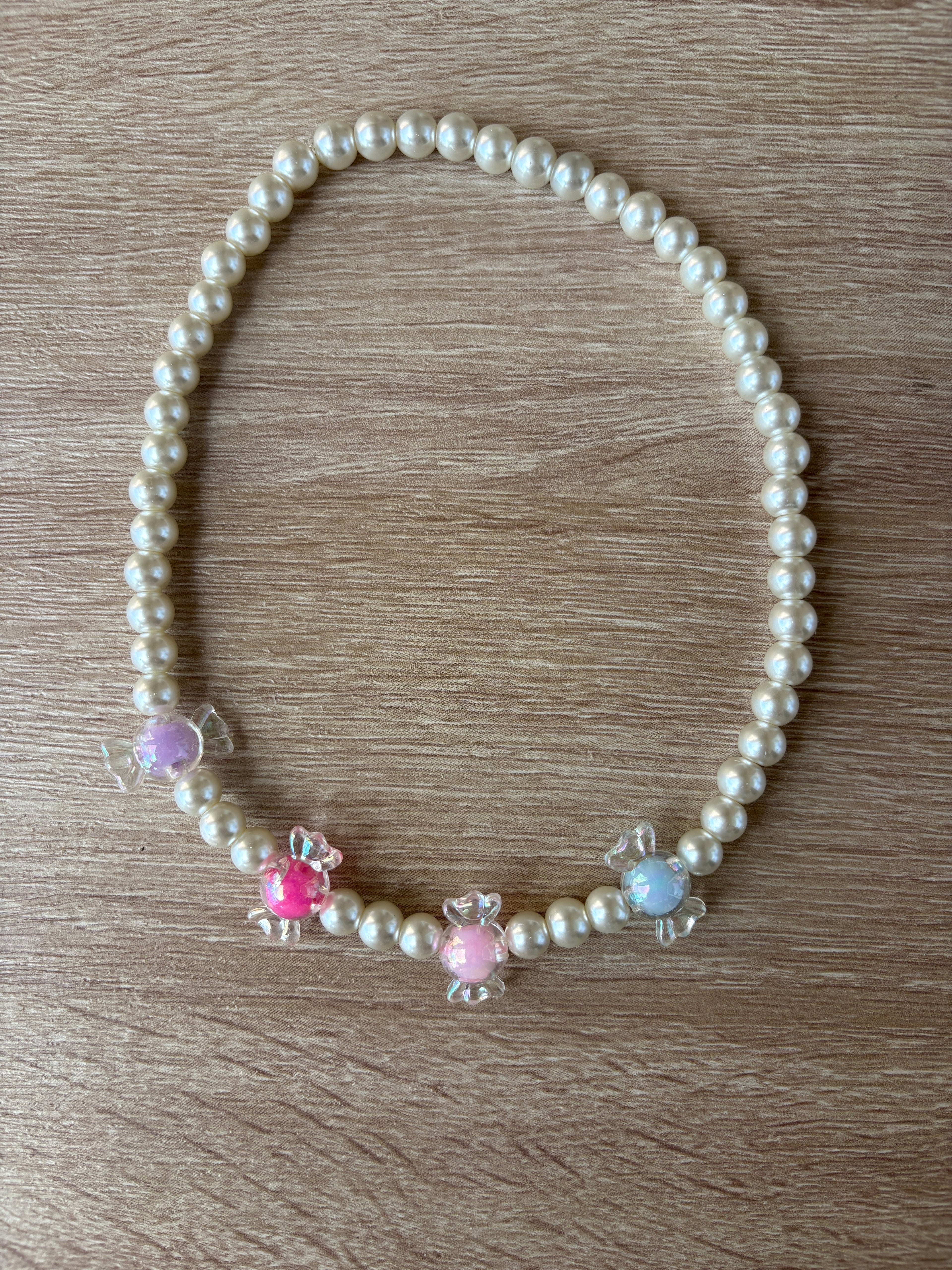 Collana perle e caramelle