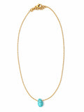 Collana minimal turchese