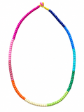 Collana perline arcobaleno girocollo
