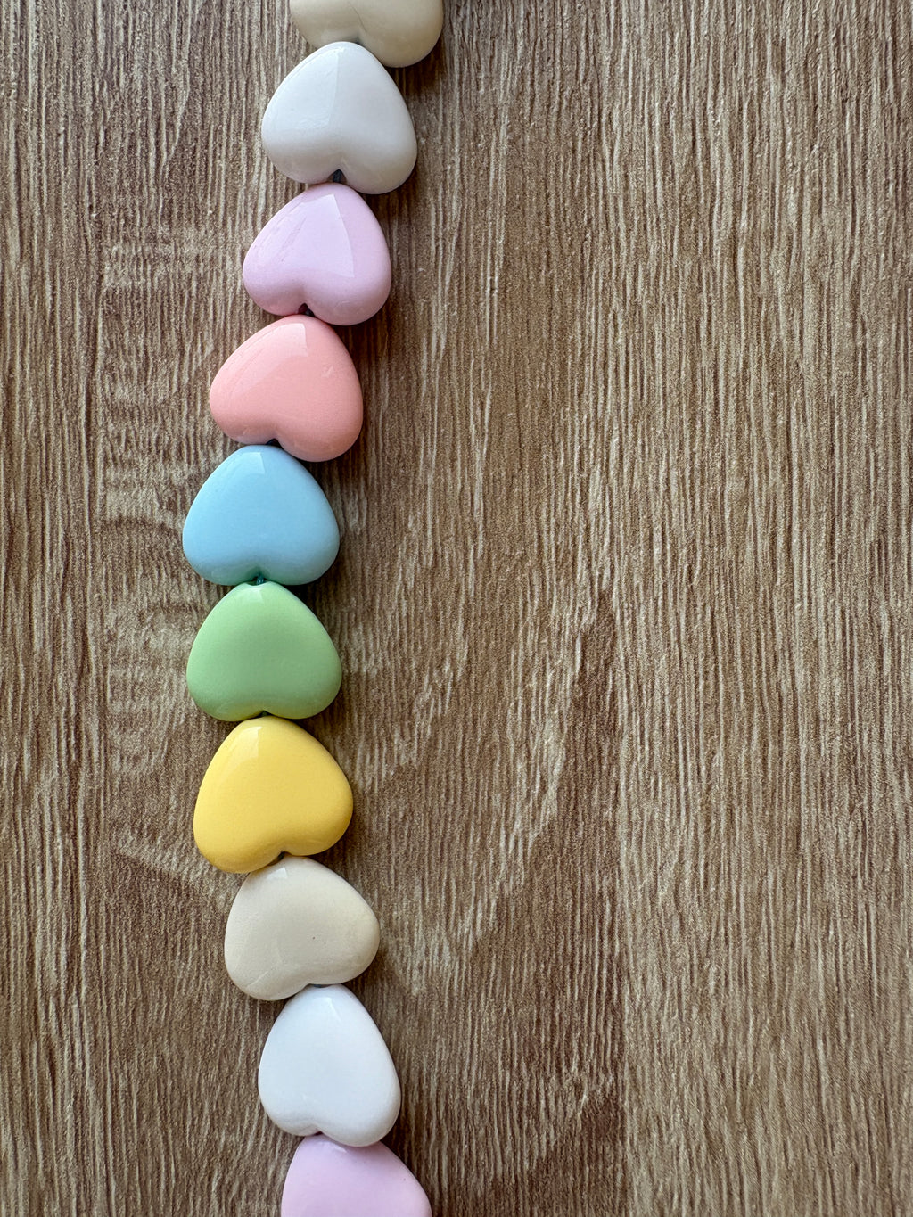 Collana maxi cuori arcobaleno