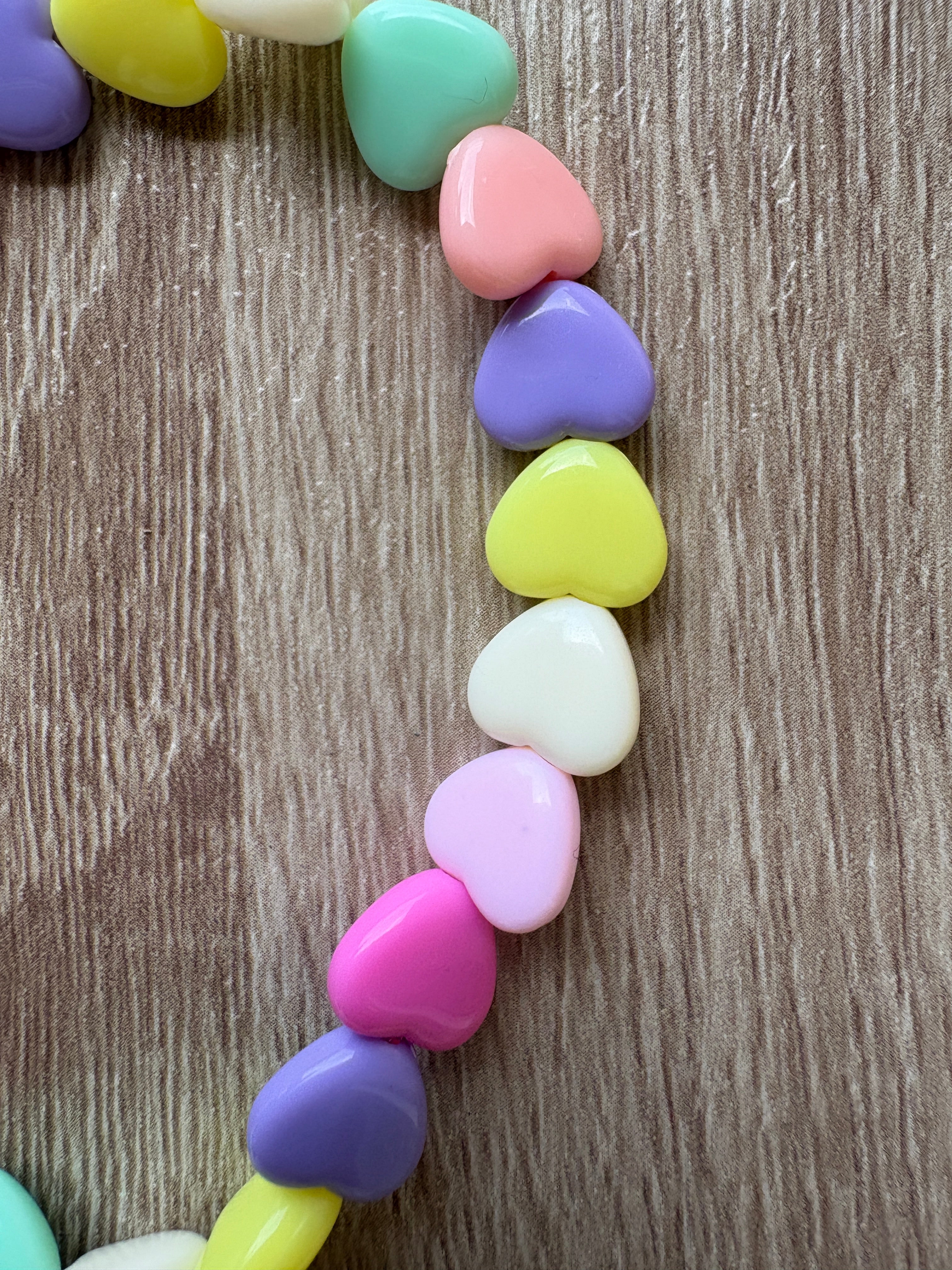 Cavigliera cuori resina