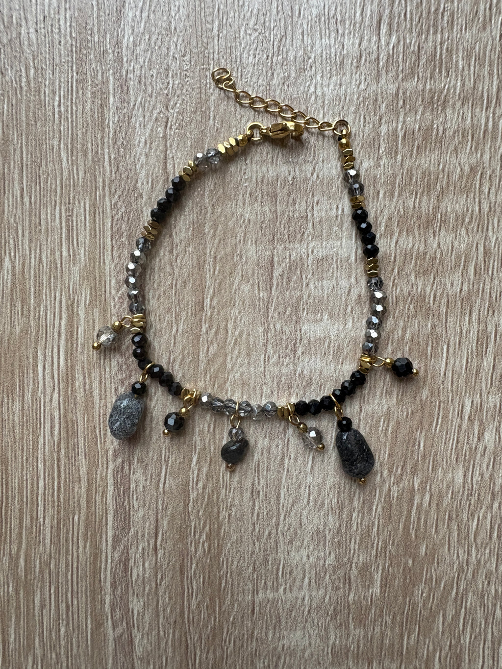 Bracciale cristalli e pietre dure