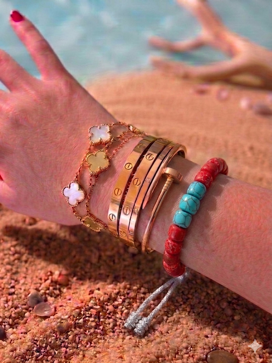 Bracciale beads colorati