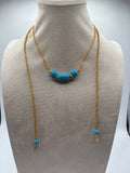 Collana con bead turchesi