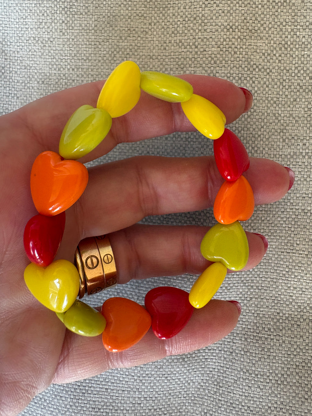 Bracciale Heart resina