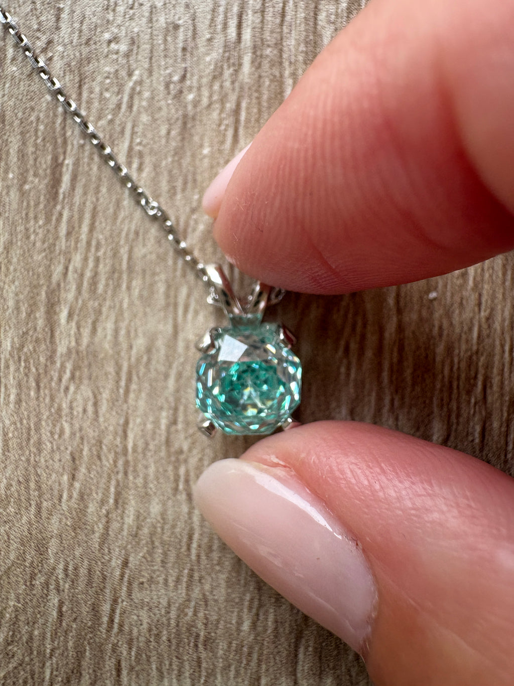 Collana argento blu paraiba