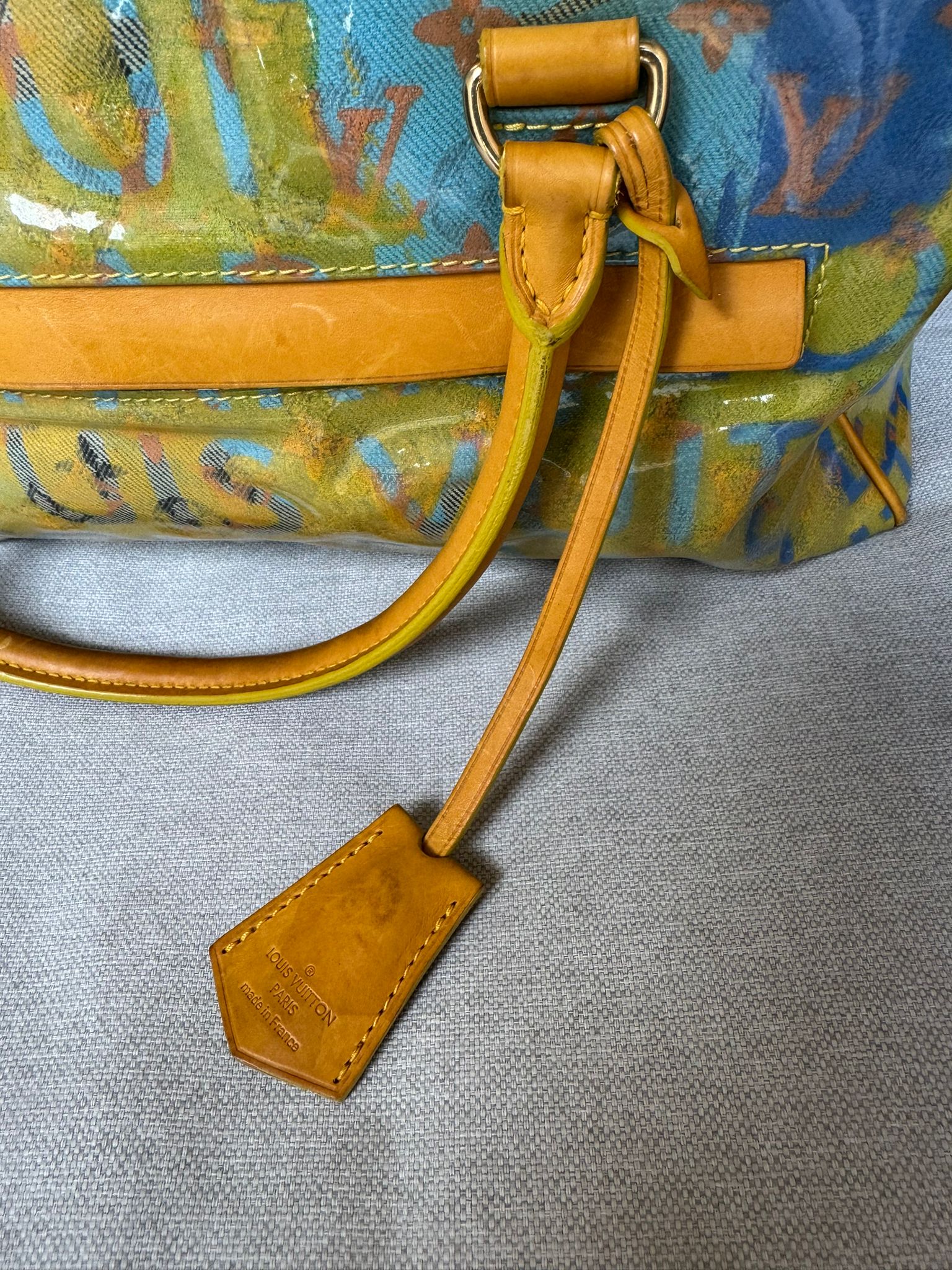 Louis Vuitton Weekender PM Monogram Pulp Canvas dell'edizione limitata Primavera/Estate 2008 in collaborazione con Richard Prince.