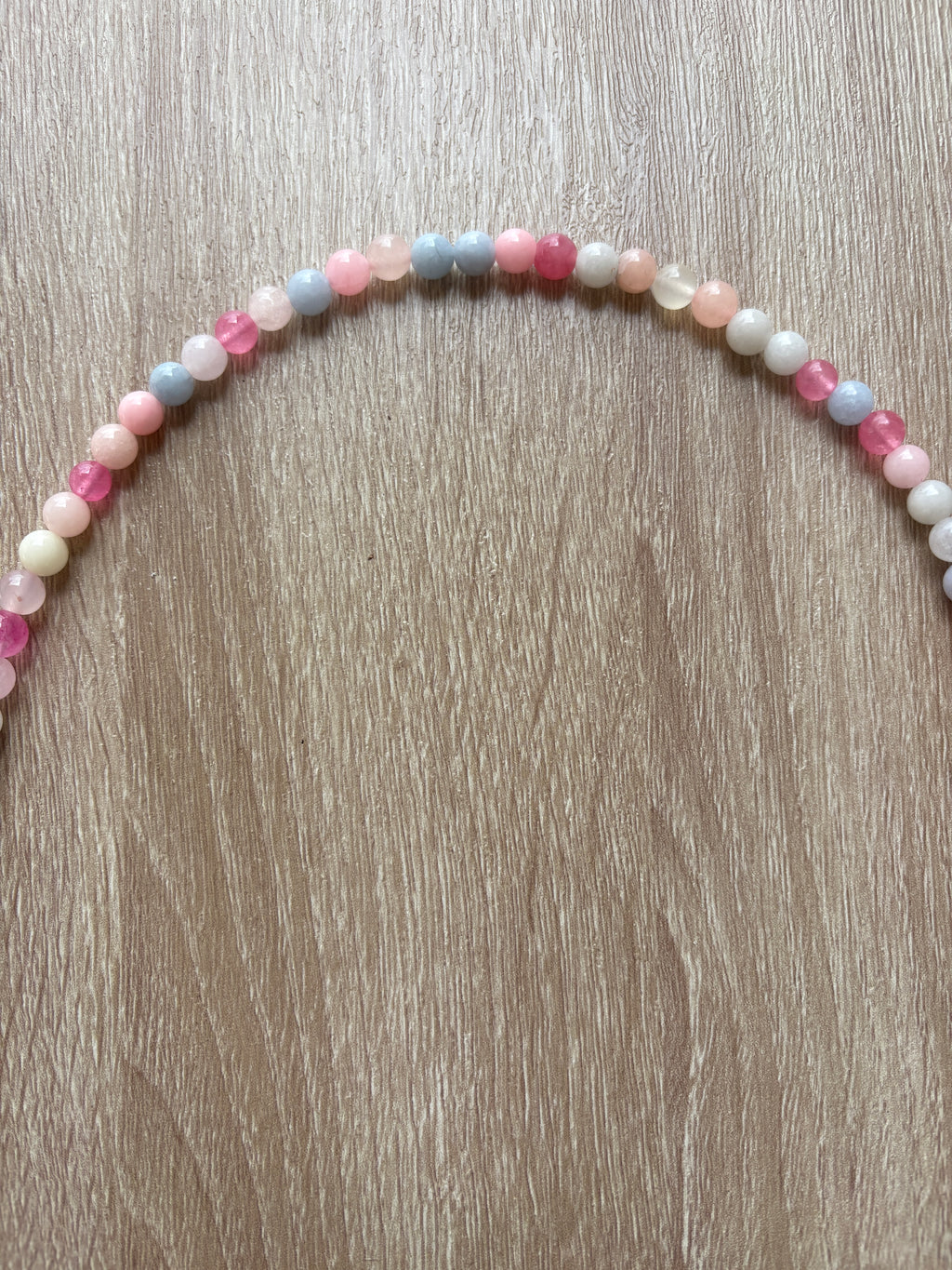 Collana sfere pastello