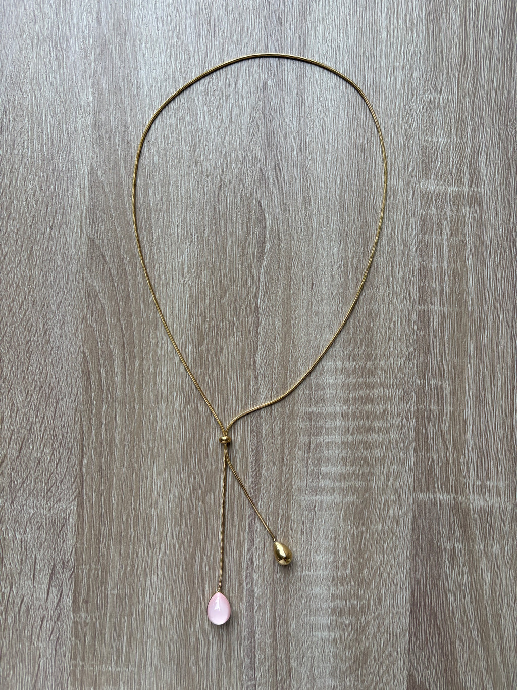Collana saliscendi rosa