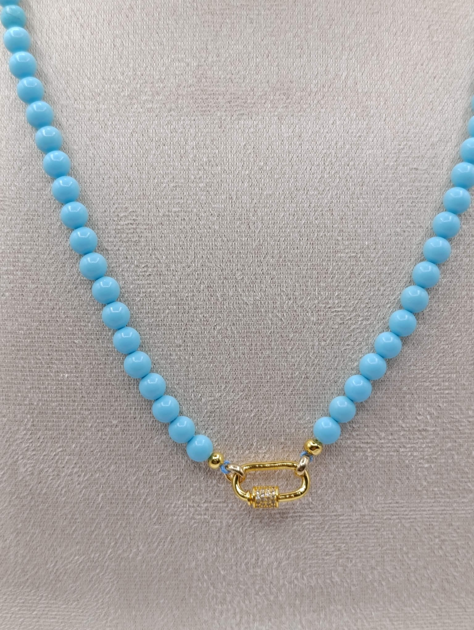 Collana con moschettone