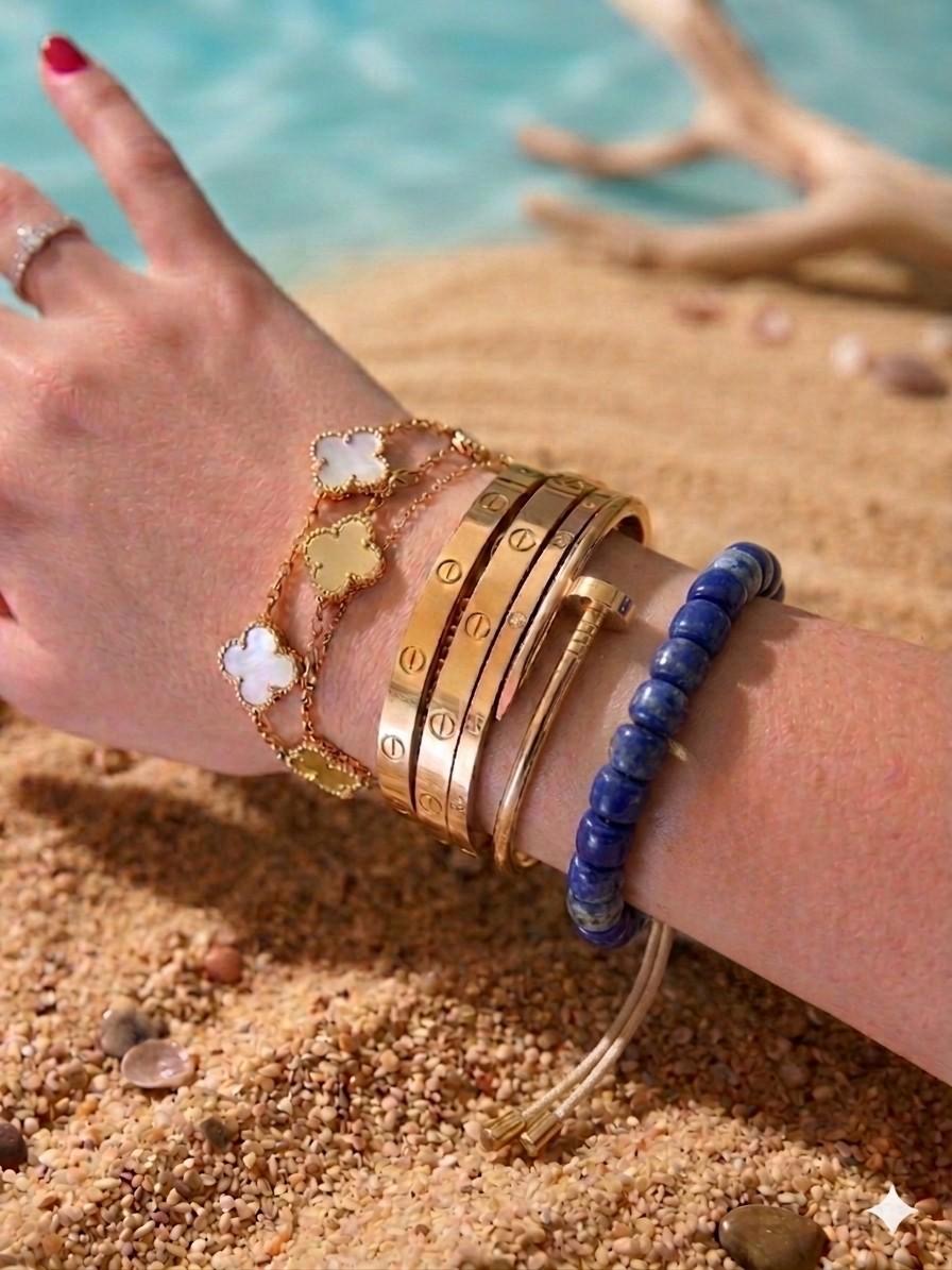 Bracciale con beads colorati