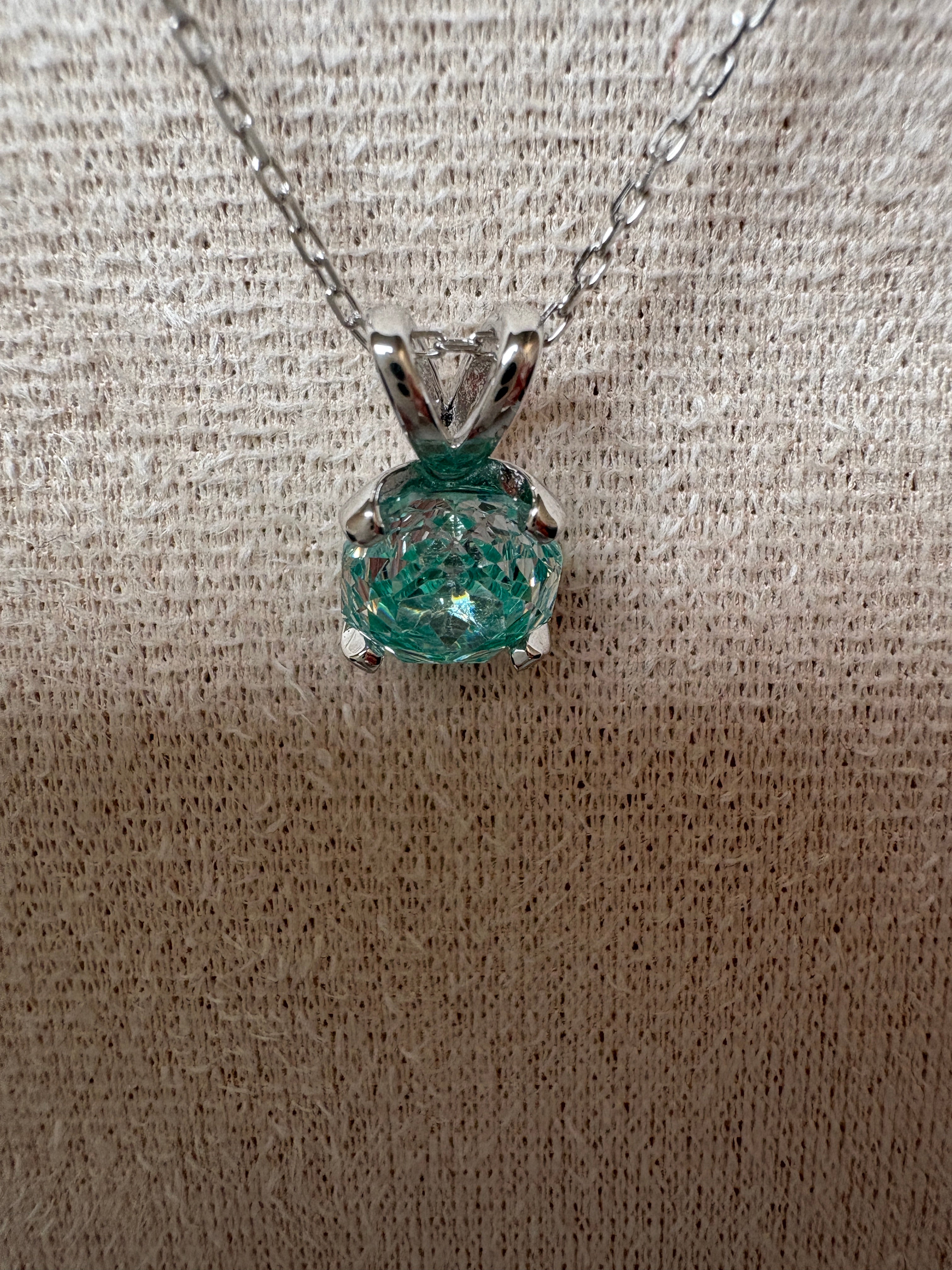 Collana argento blu paraiba