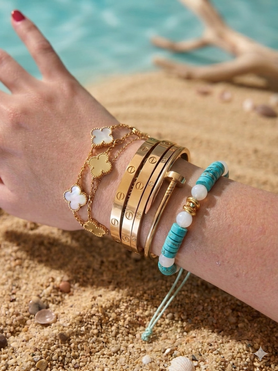 Bracciale beads colorati