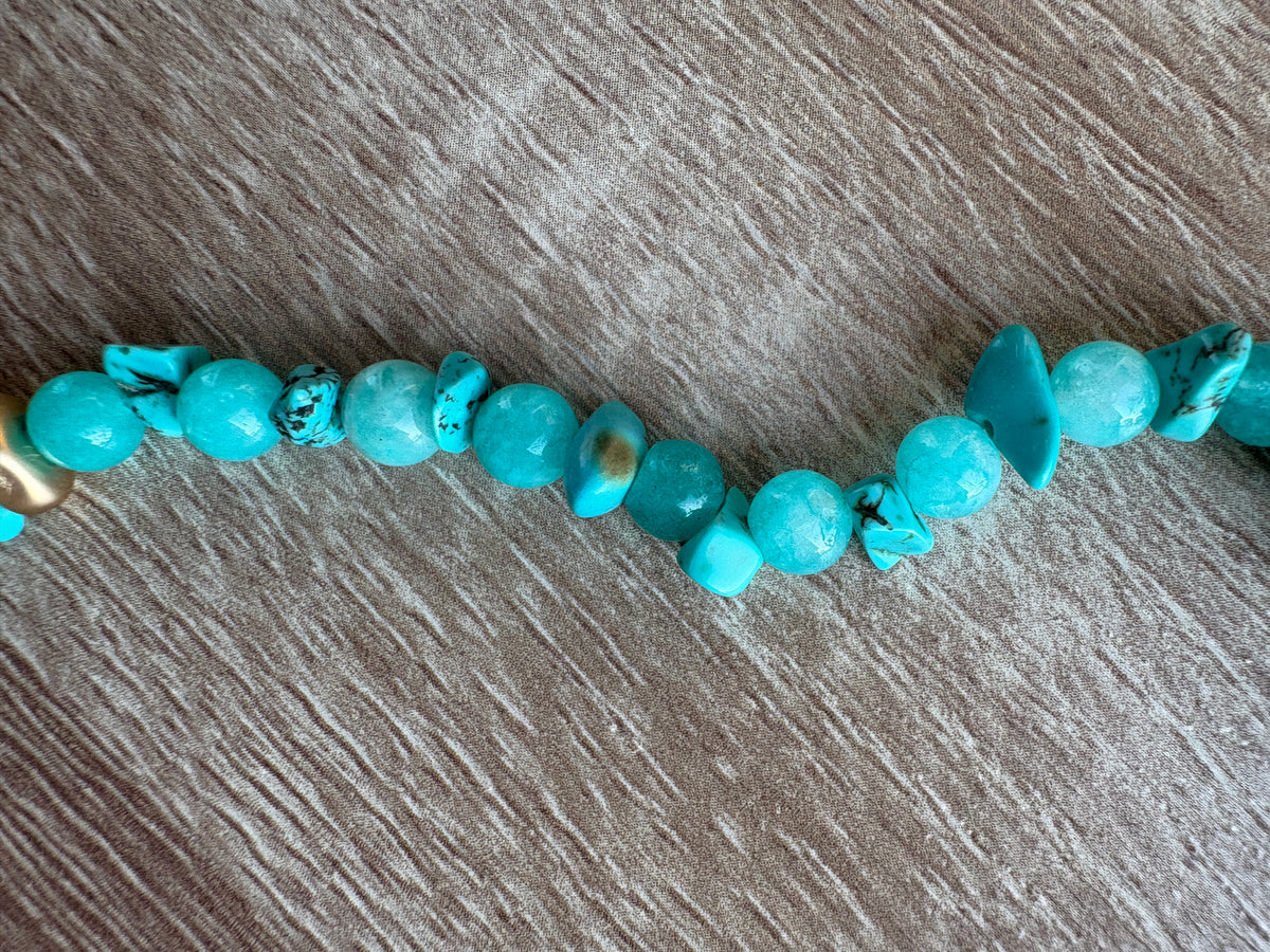 Collana amazonite e turchese