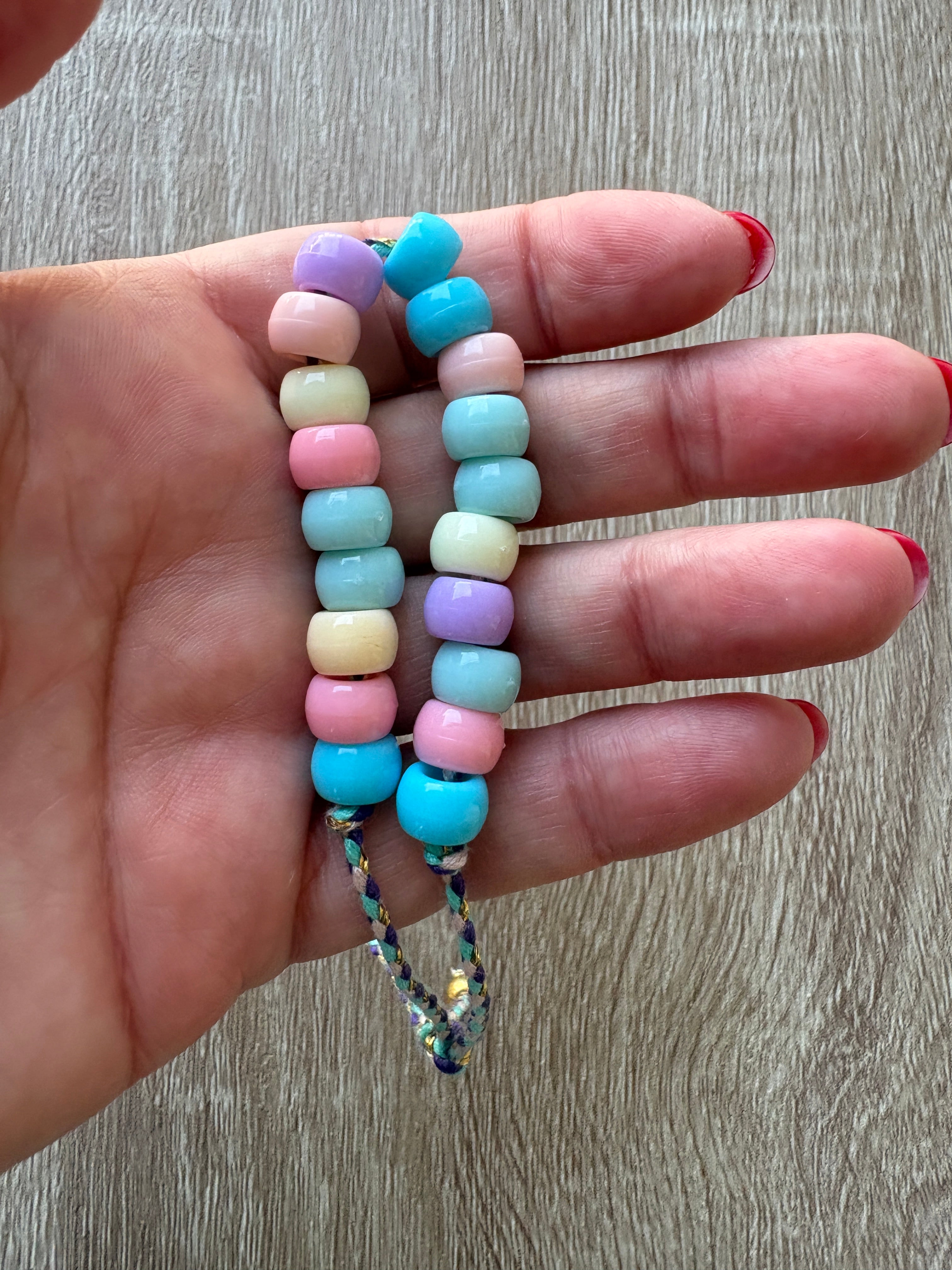 Bracciale beads maxi perline