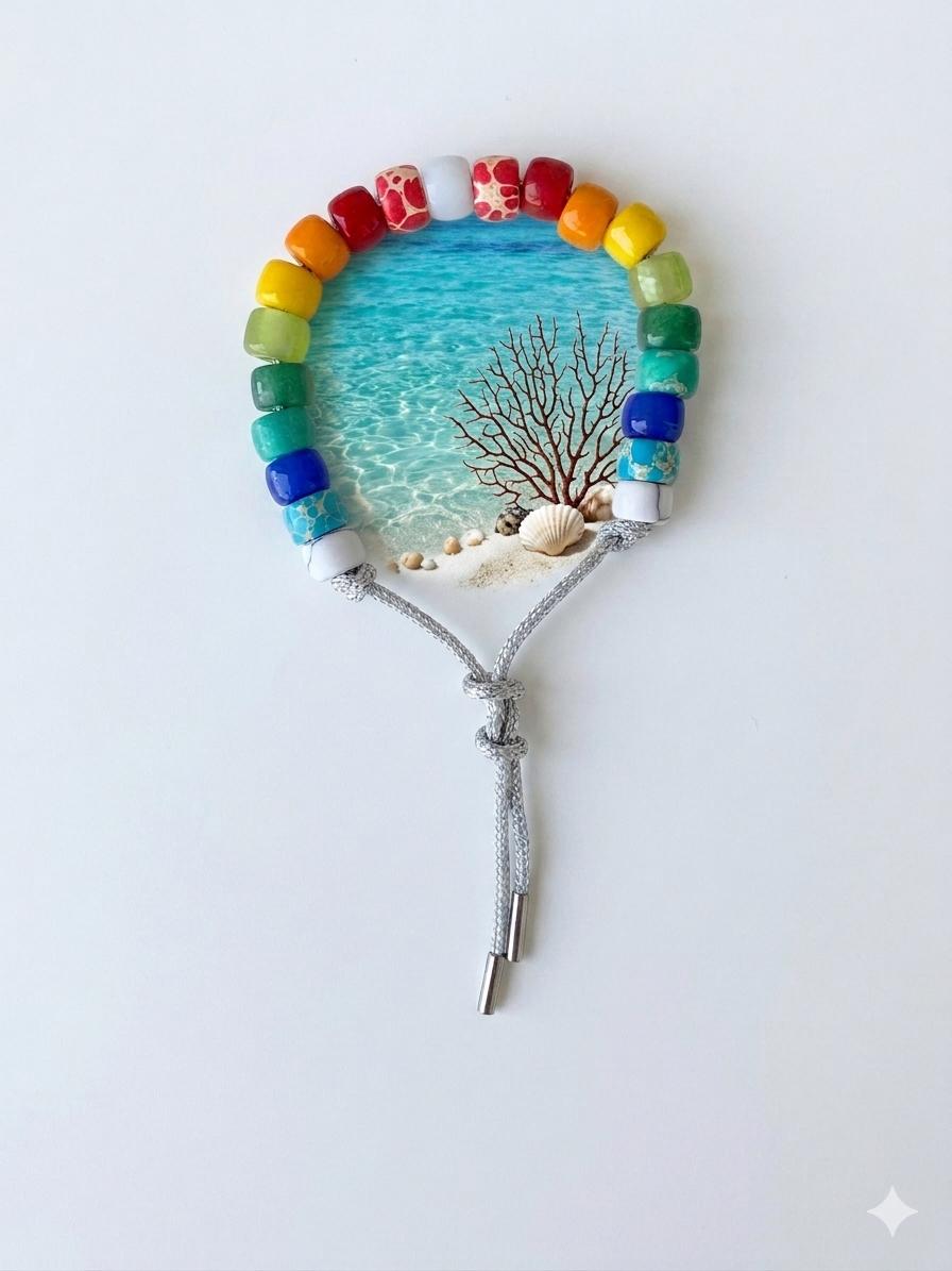 Bracciale  beads colorati