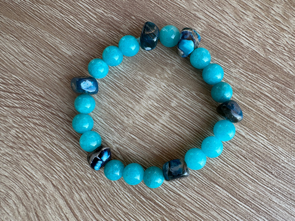 Bracciale giada turchese