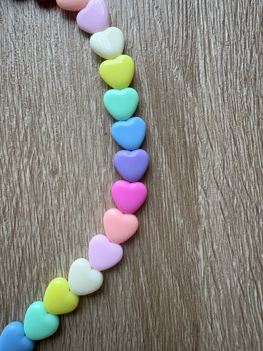 Collana cuori medi arcobaleno