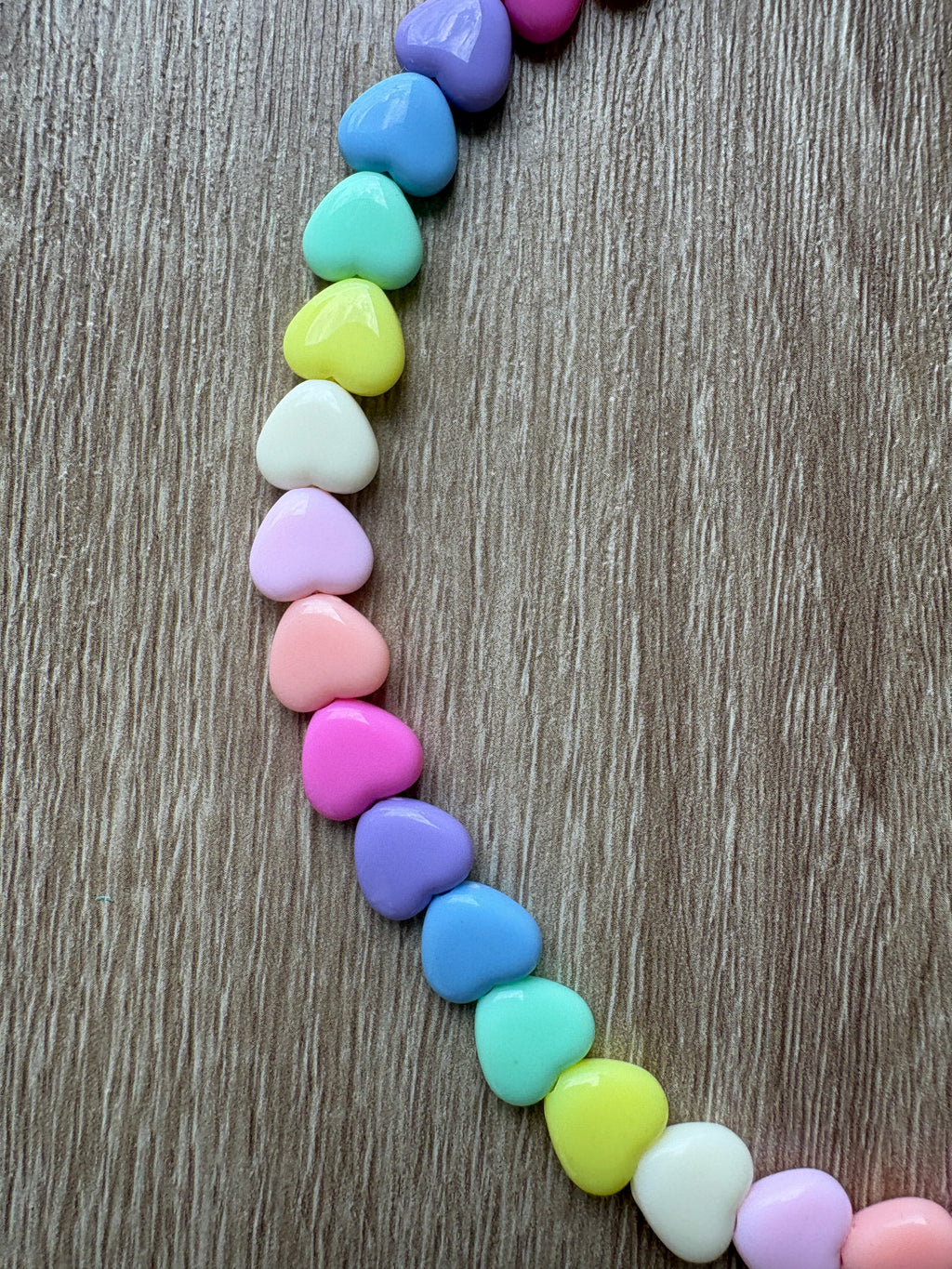 Collana cuori medi arcobaleno