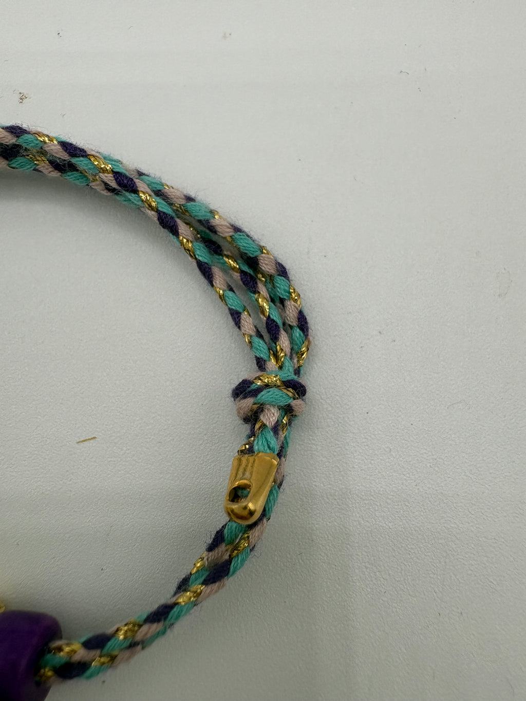 Bracciale beads con cuore dorato