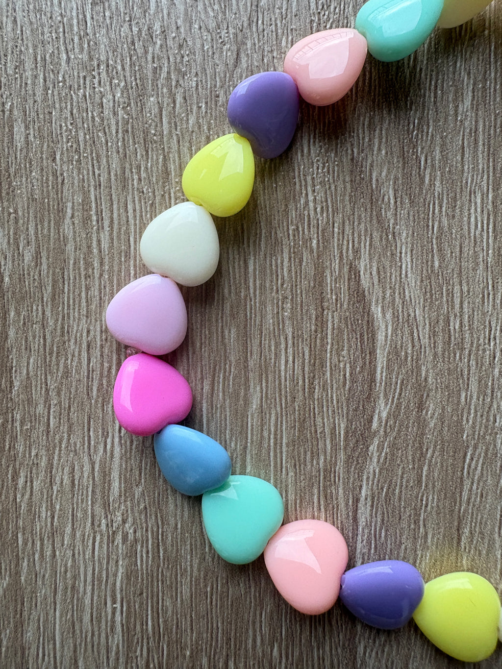 Collana cuori resina