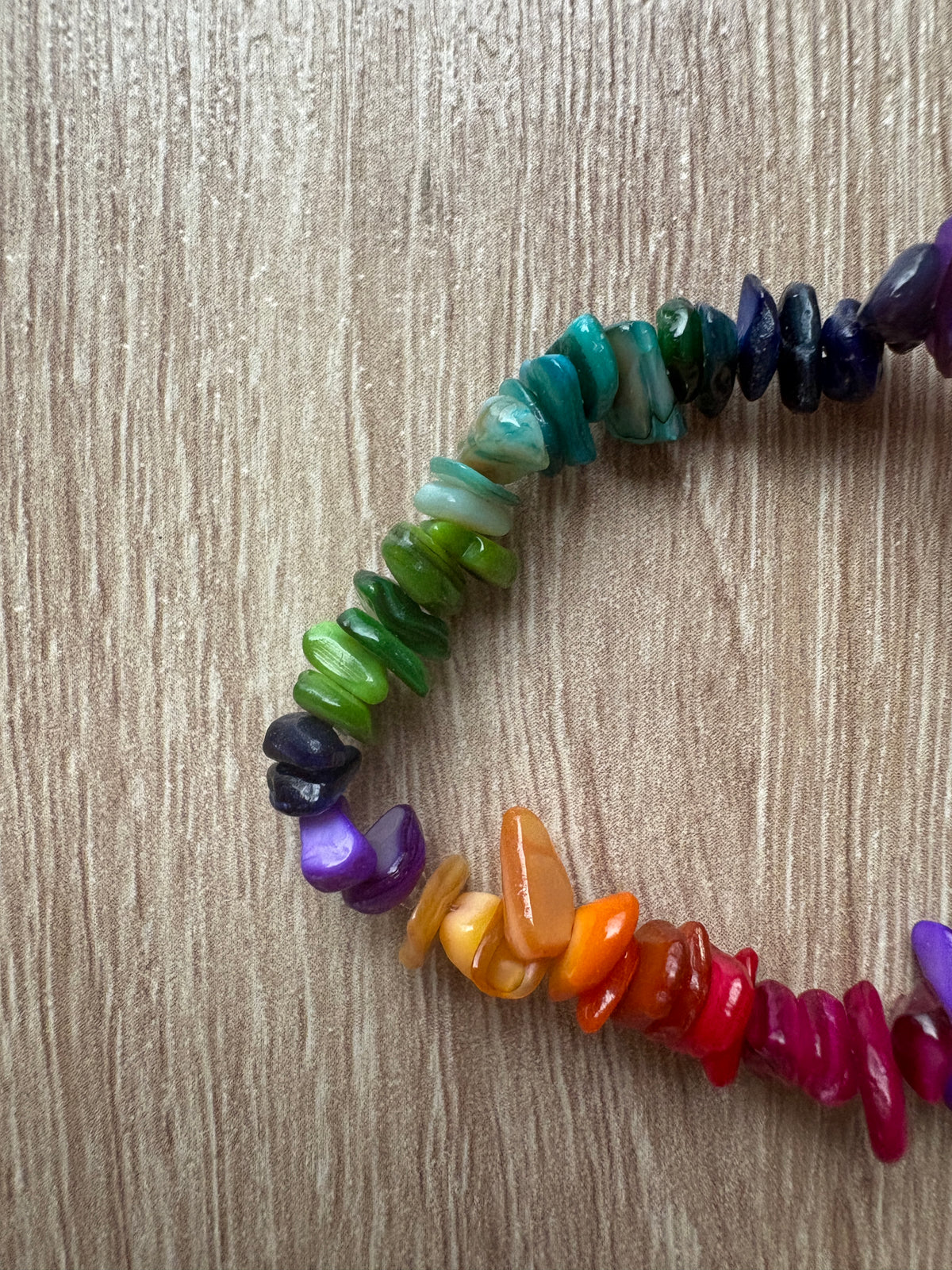 Bracciale scaglie madreperla arcobaleno