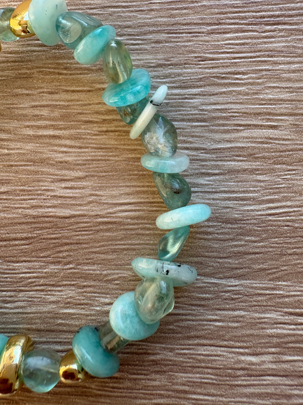Bracciale rondelle amazonite