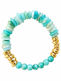 Bracciale rondelle amazonite