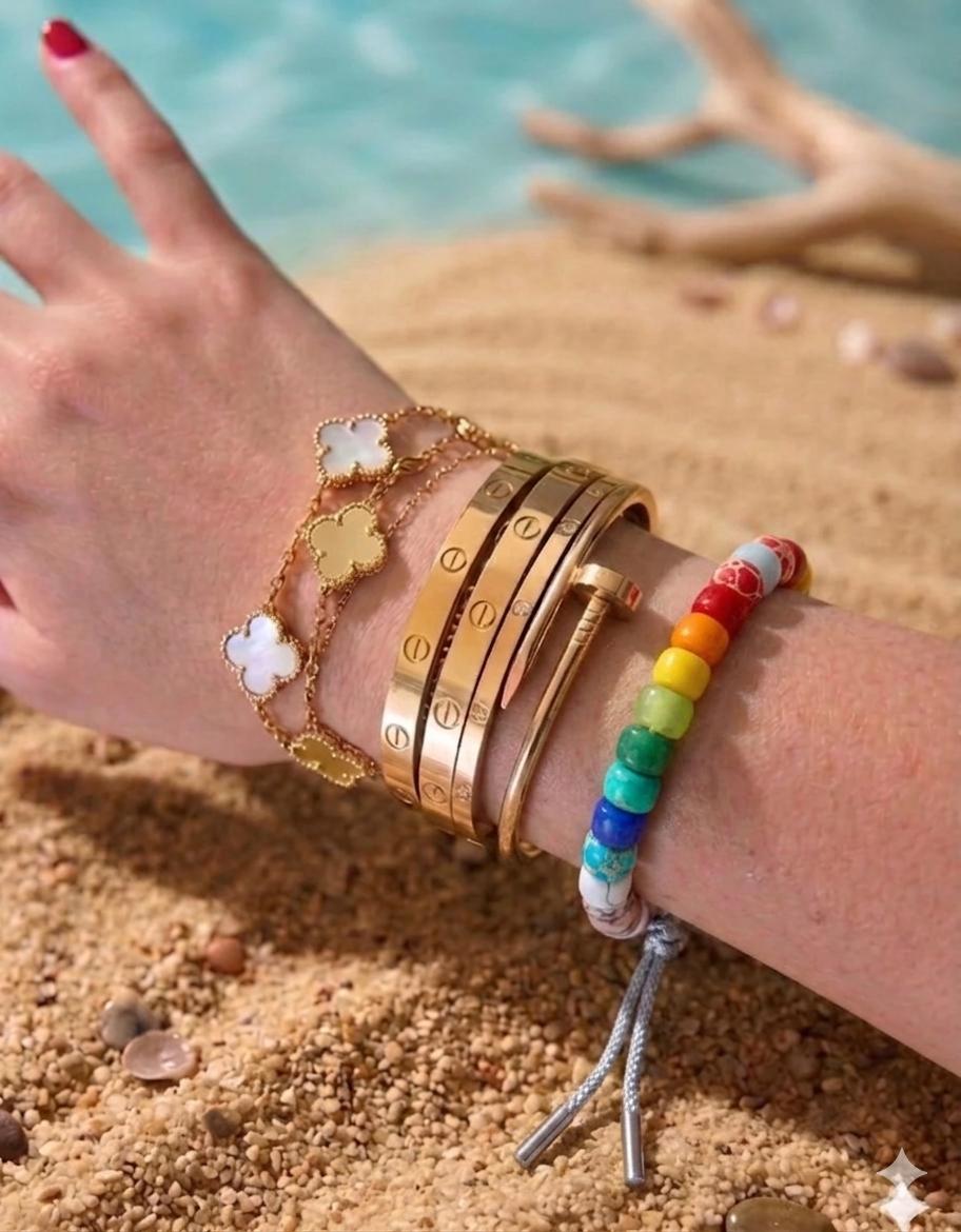 Bracciale  beads colorati