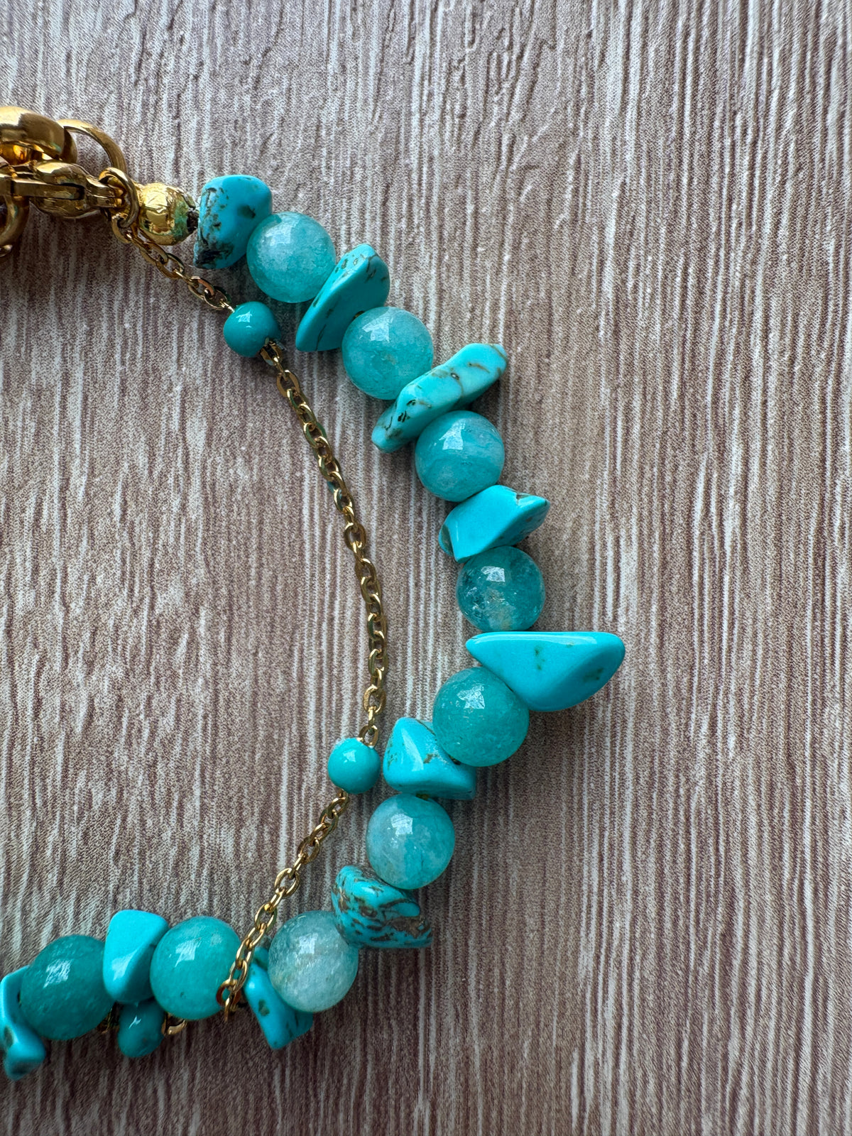 Bracciale doppio turchese