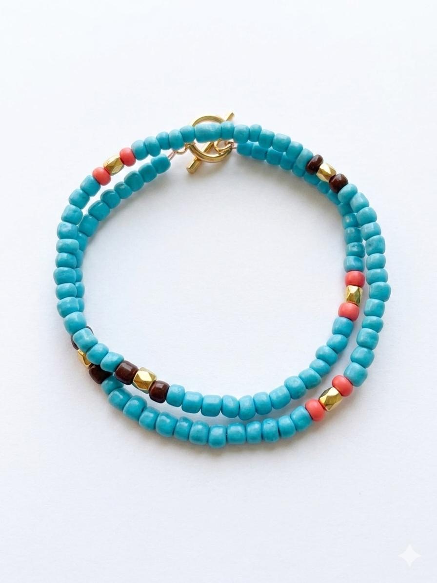 Bracciale semirigido in perline