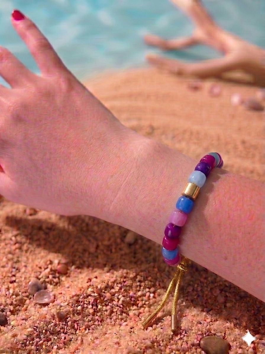 Bracciale beads colorati