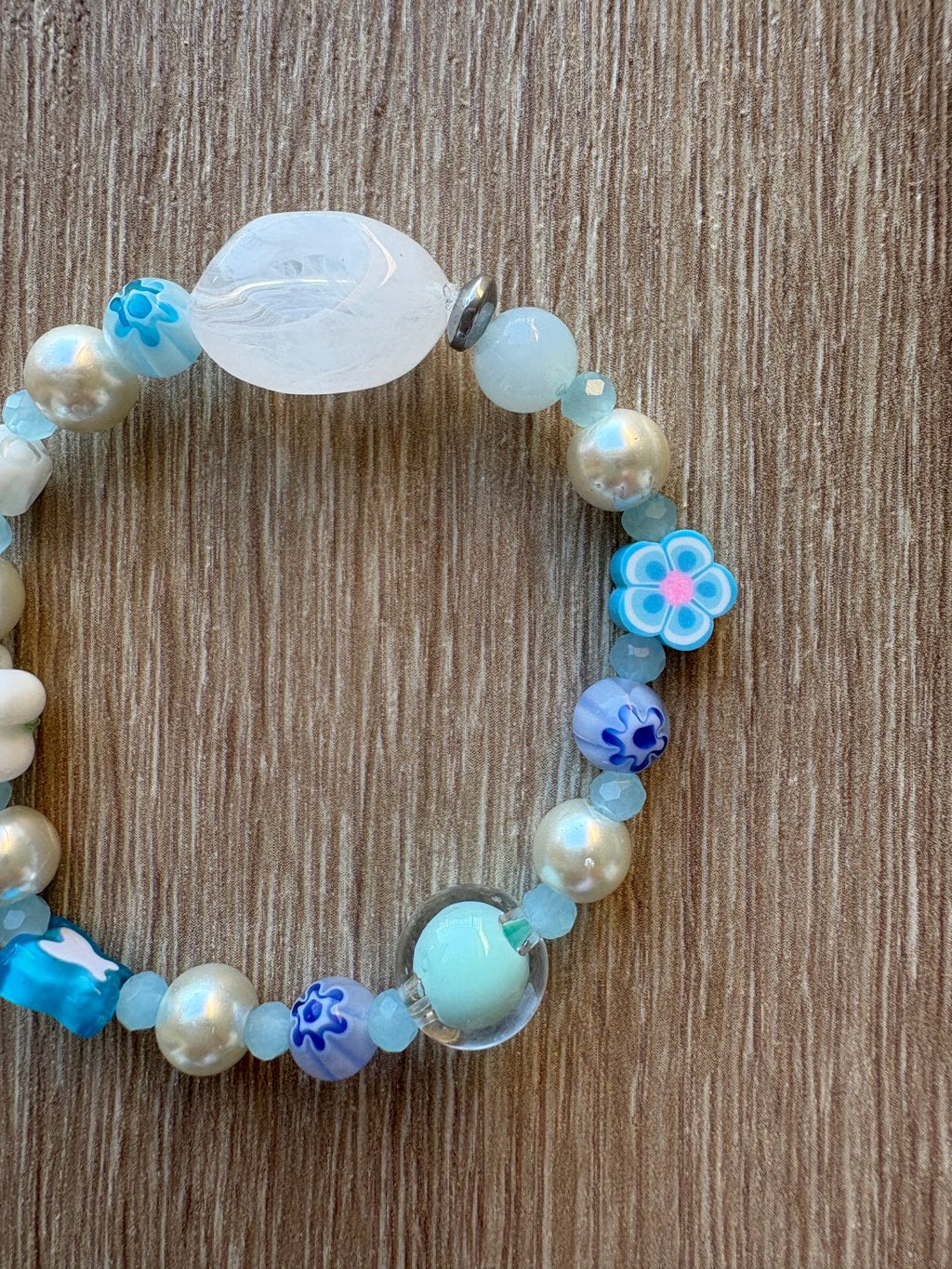 Bracciale perle flower