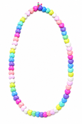 Collana lunga cuori arcobaleno