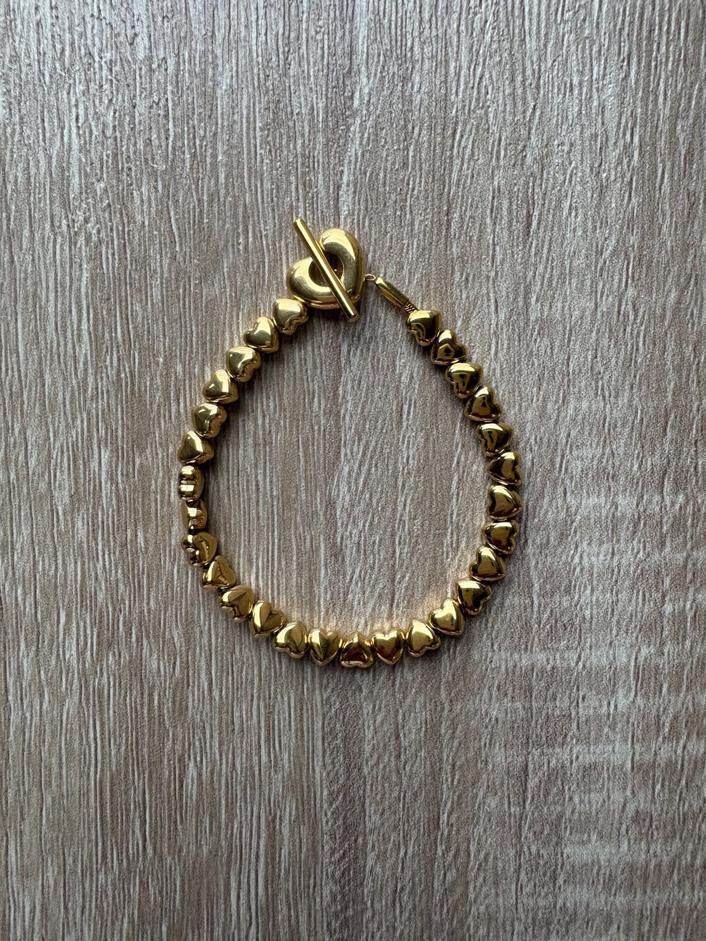 Bracciale cuori acciaio
