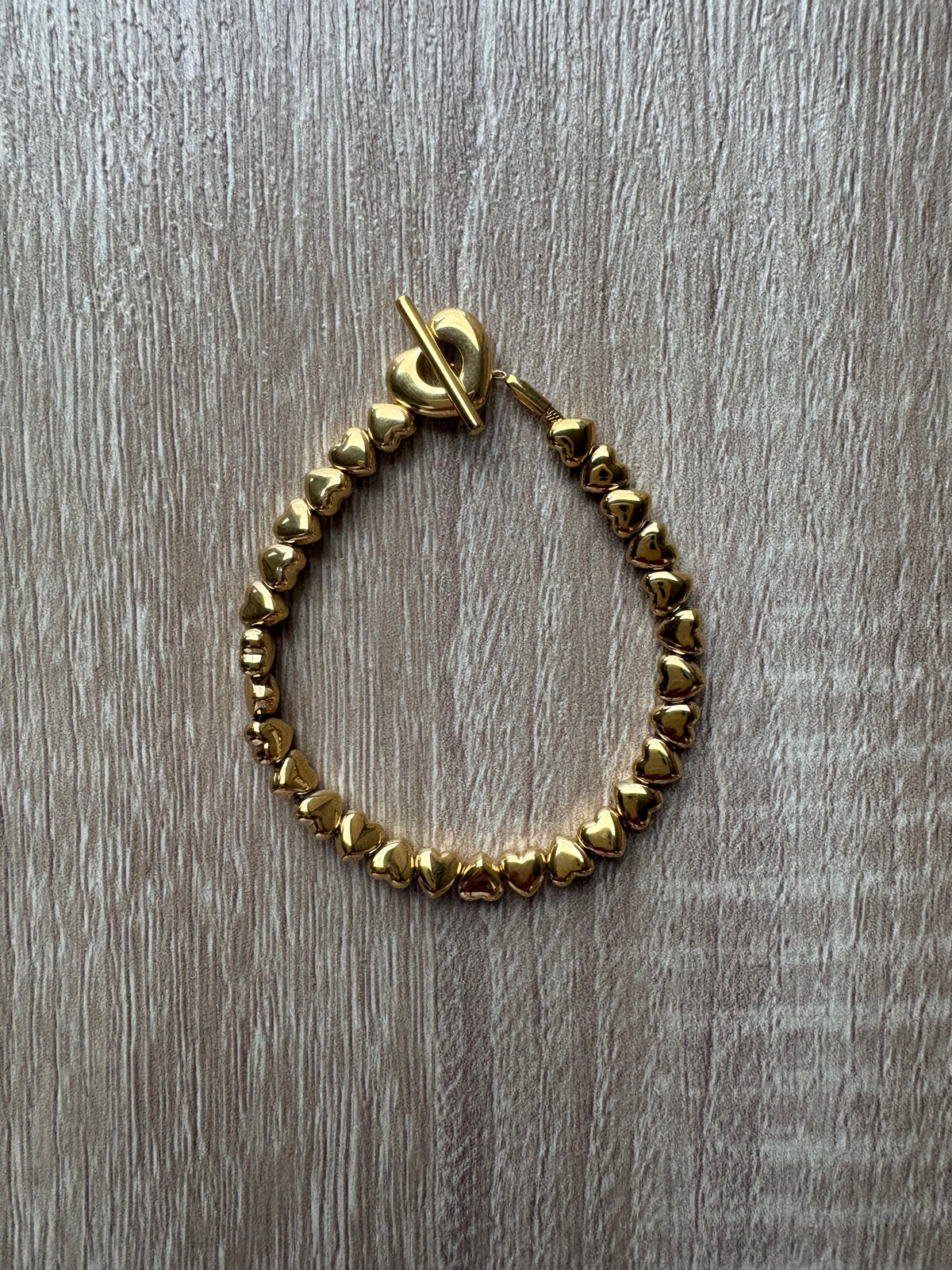 Bracciale cuori acciaio