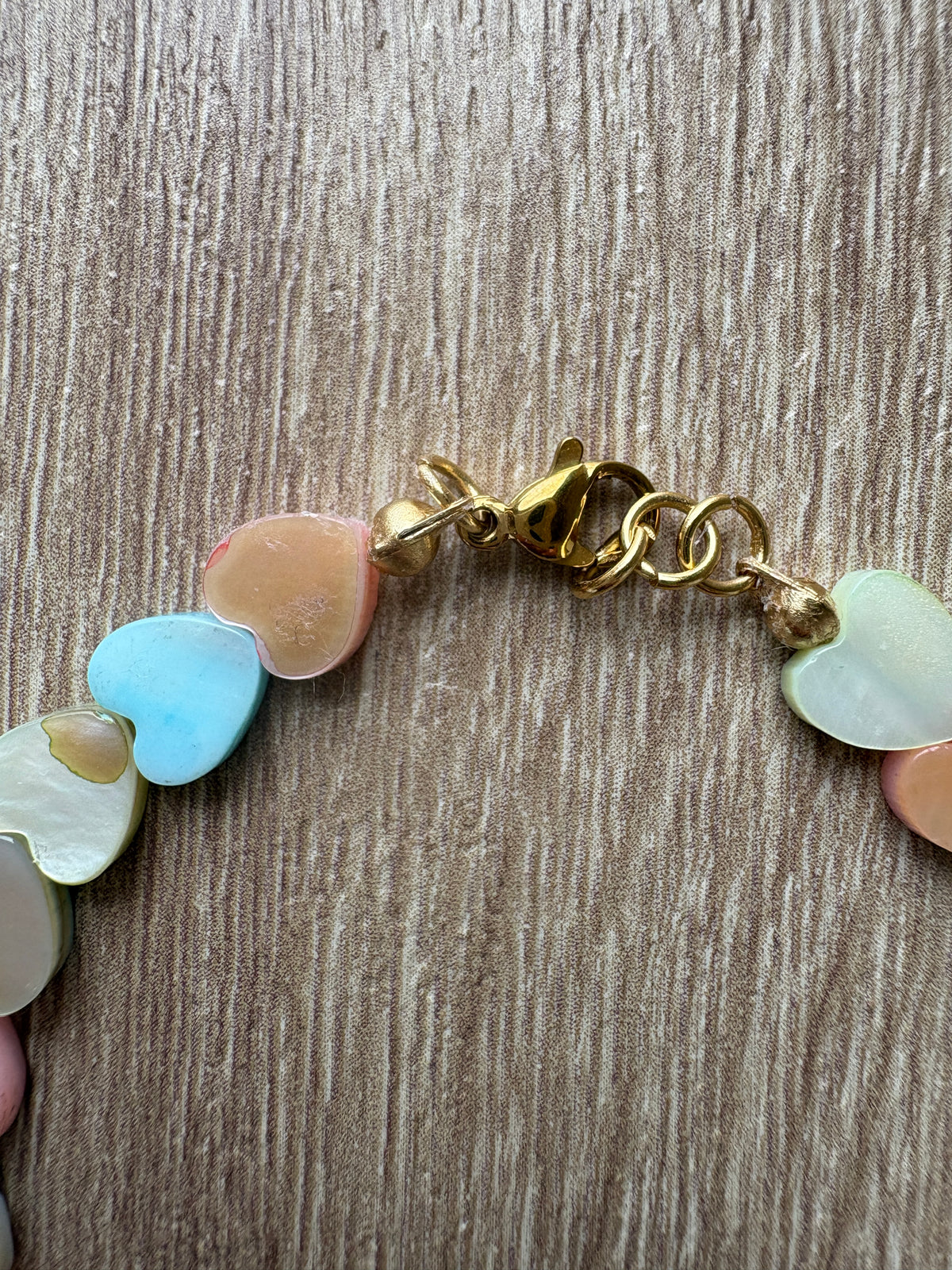 Bracciale cuori madreperla