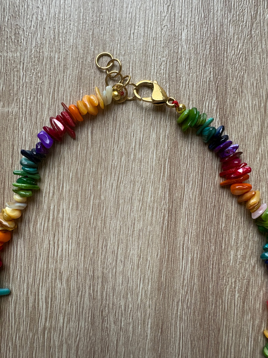 Collana madreperla arcobaleno