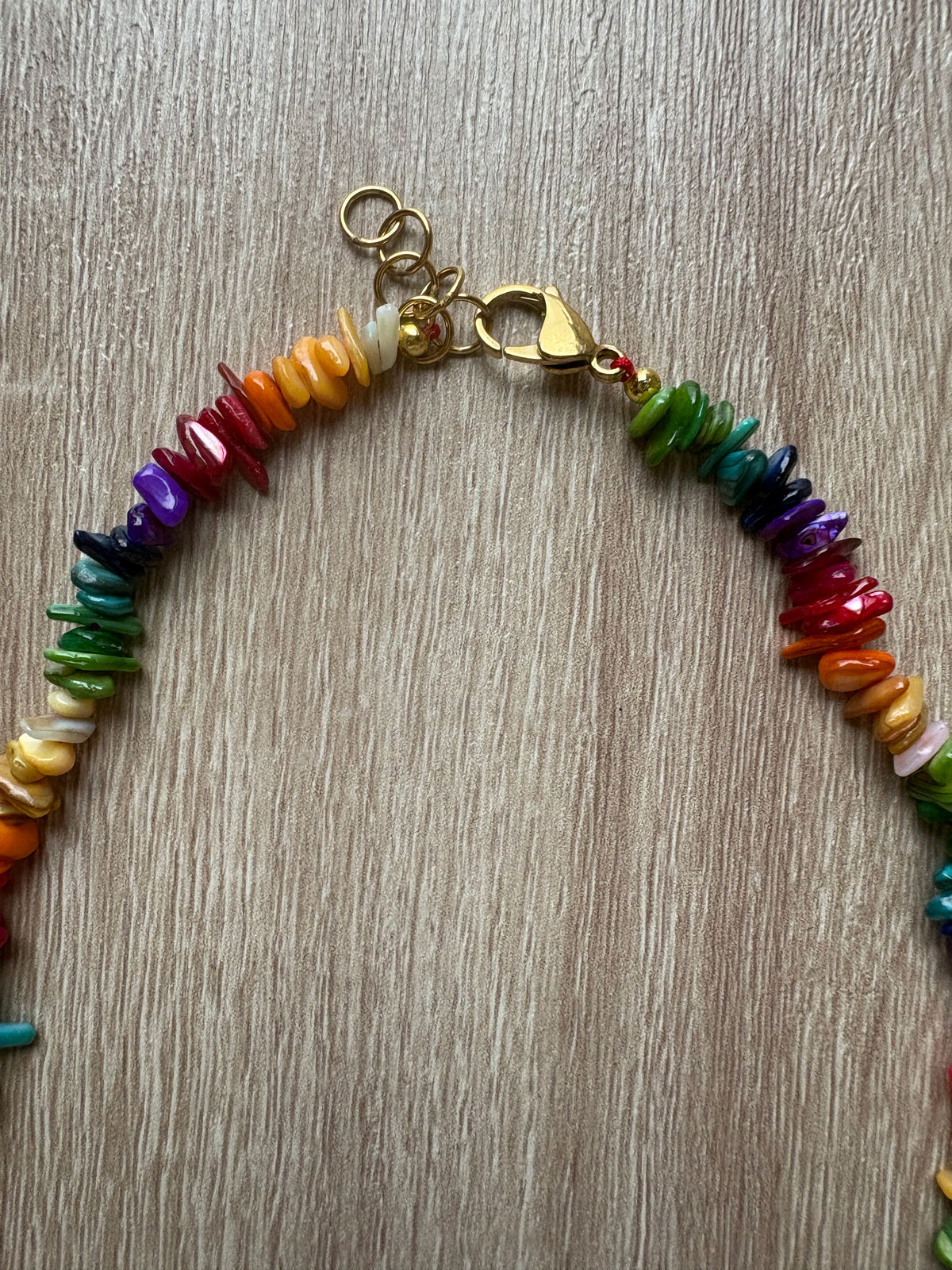 Collana madreperla arcobaleno