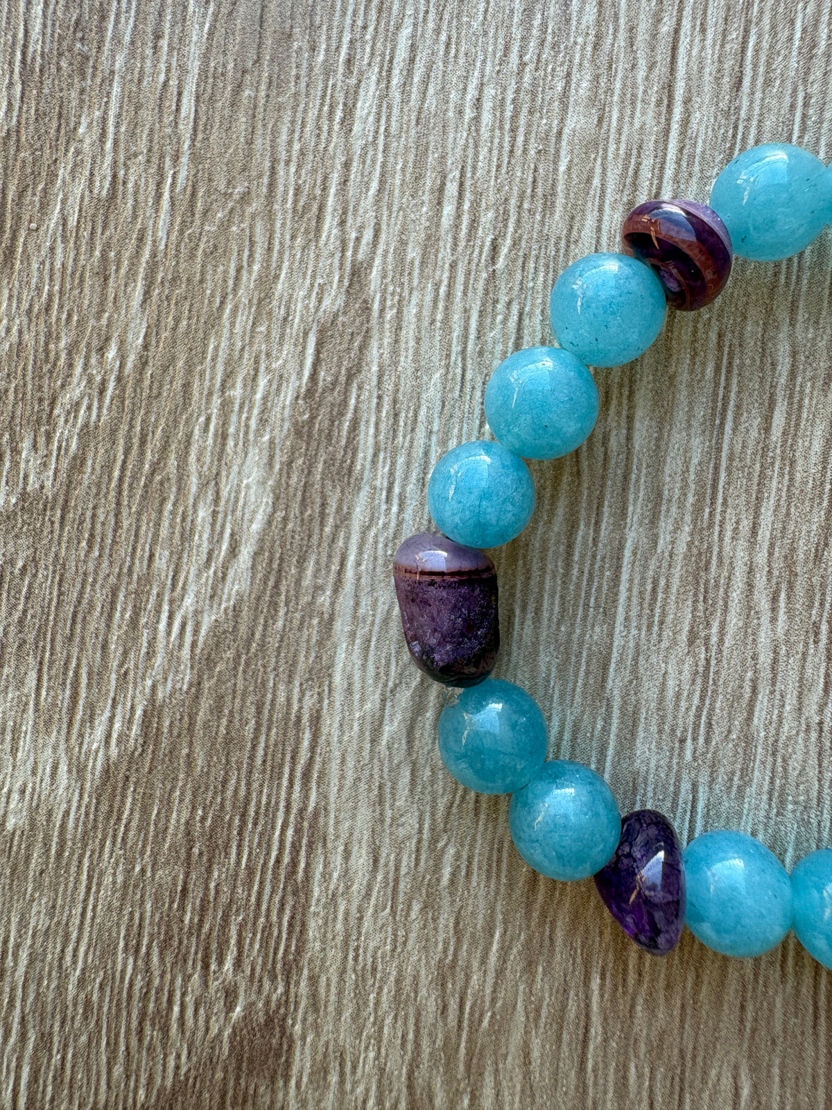 Bracciale quarzo e ametista