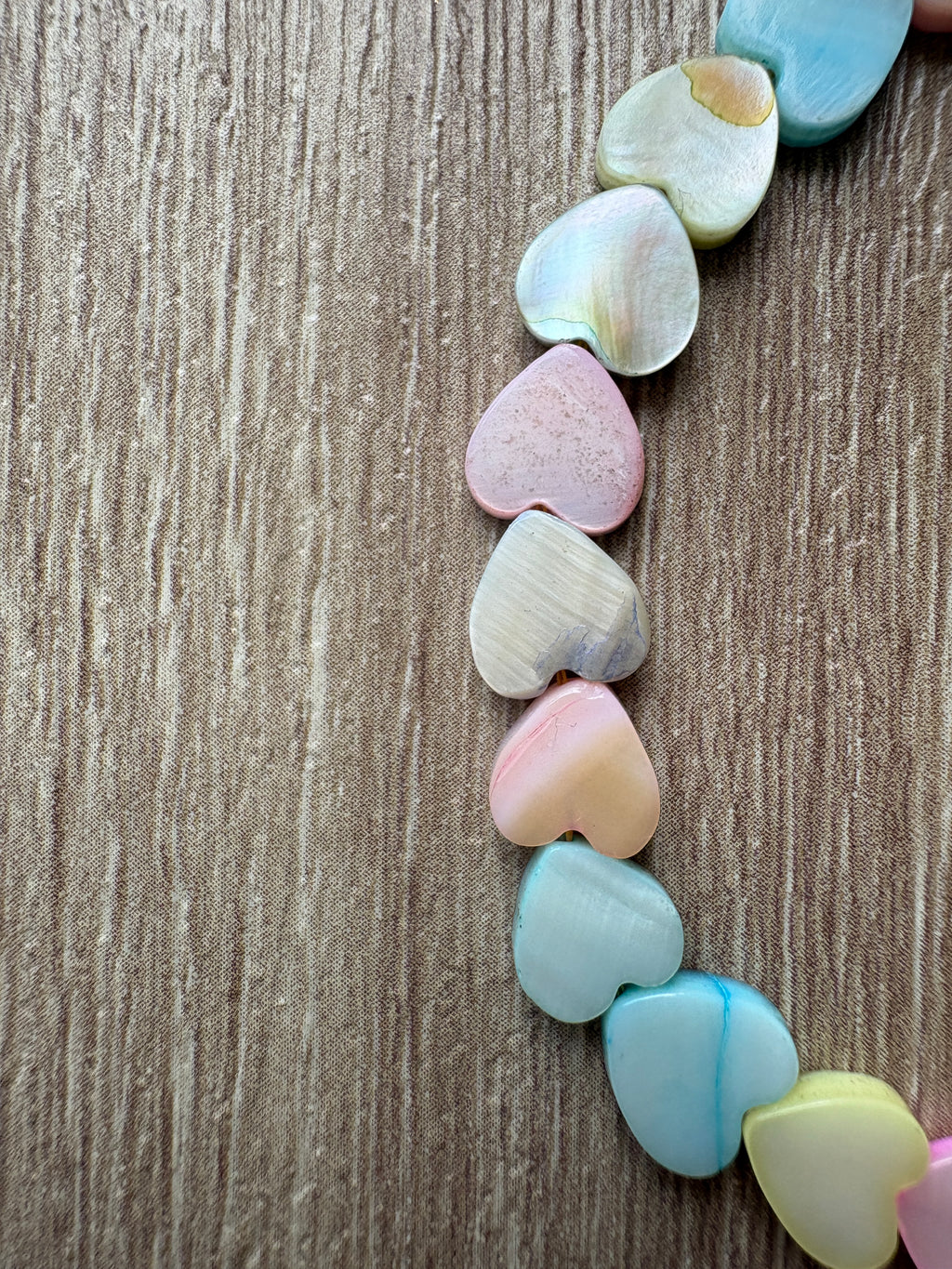 Bracciale cuori madreperla
