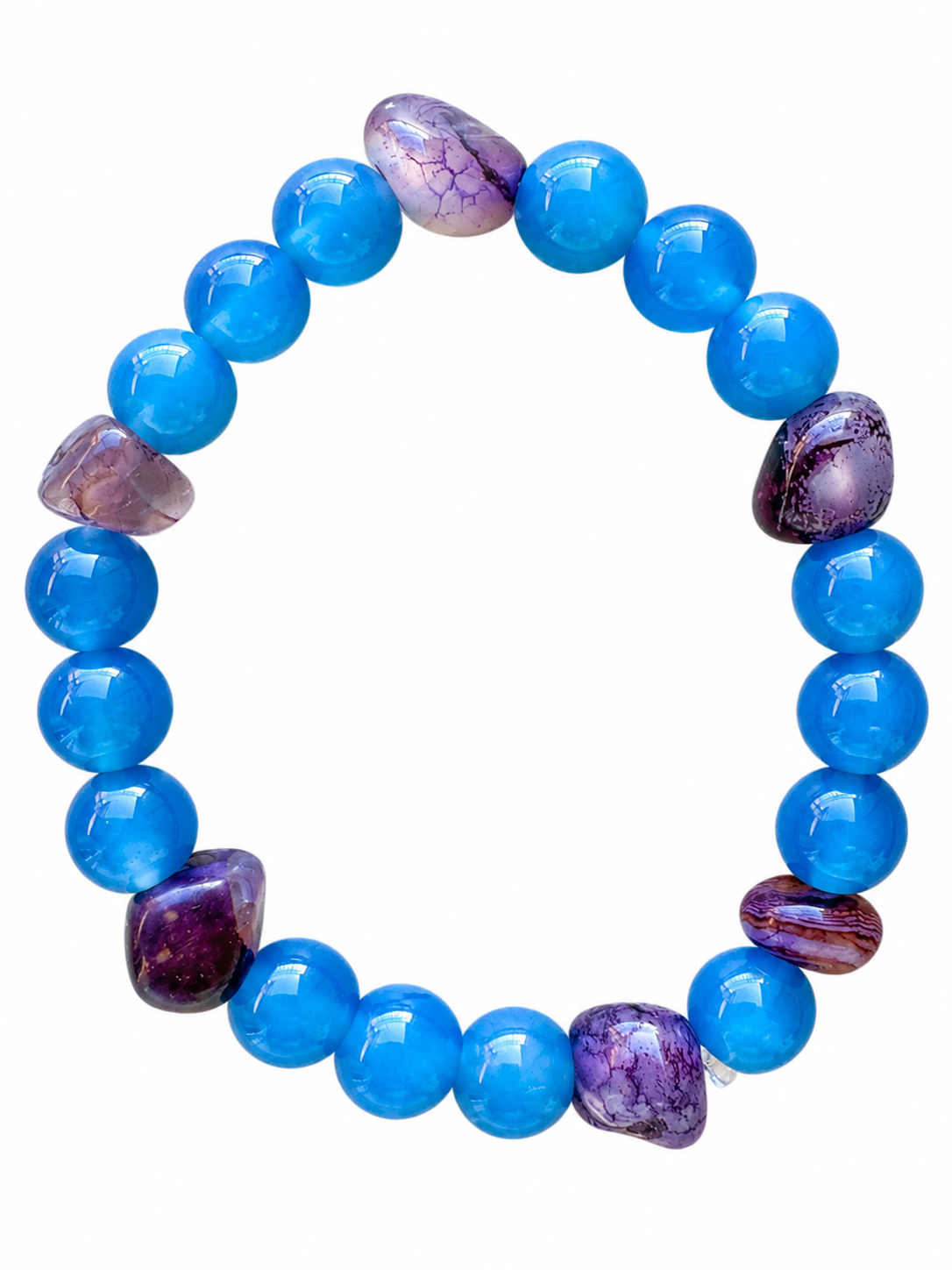 Bracciale Agata blu